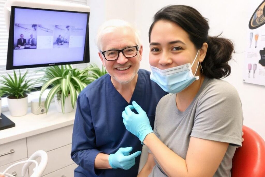 Orthodontic treatment of patient in Florida